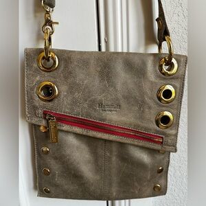 Hammitt Tan Crossbody Bag with Gold Accents